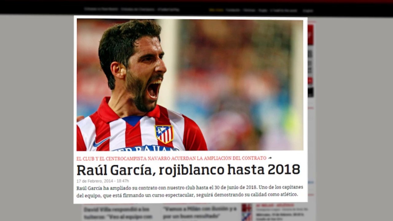 Raúl García, atlético hasta 2018