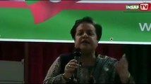 PTI Shireen Mazari views on media propaganda against PTI at PTI UK event