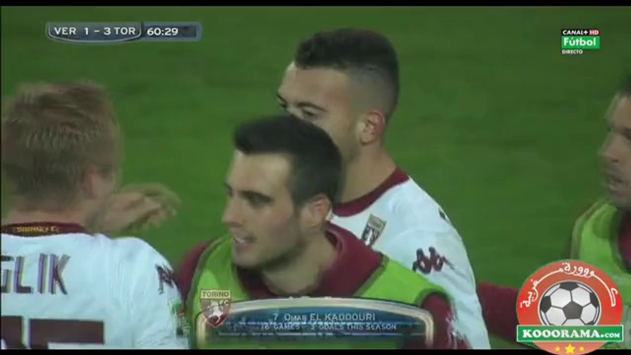 فيديو هدف عمر القادوري  أمام فيرونا 17 - 02 - 2014