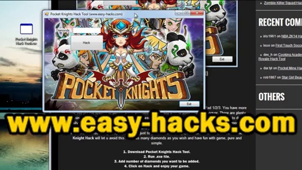 Pocket Knights Hack Tool