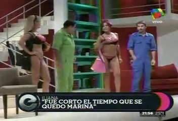 Iliana en Viviendo con las Estrellas (sobre visita Marina) 2 - 17 de Febrero