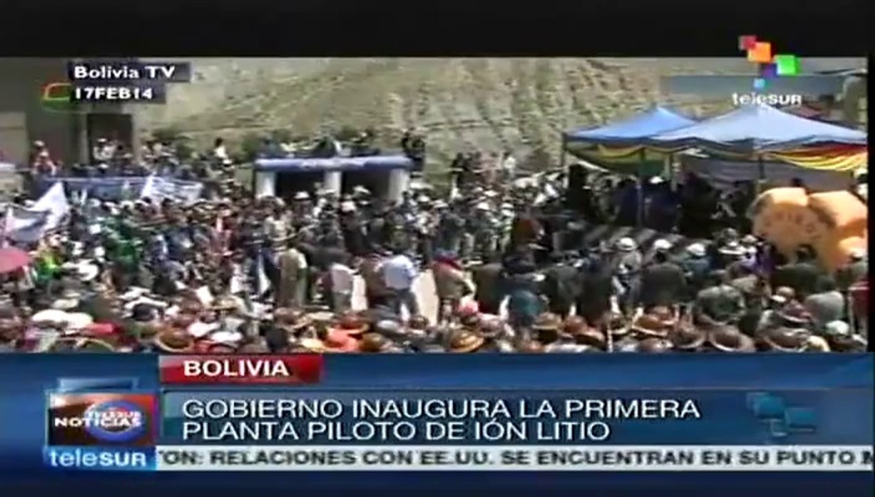 Evo Morales inaugura primera planta piloto de b...