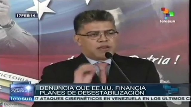 Jaua denuncia que EE.UU. financia planes desestabilizadores