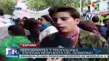 Estudiantes españoles convocan a nueva movilización contra LOMCE