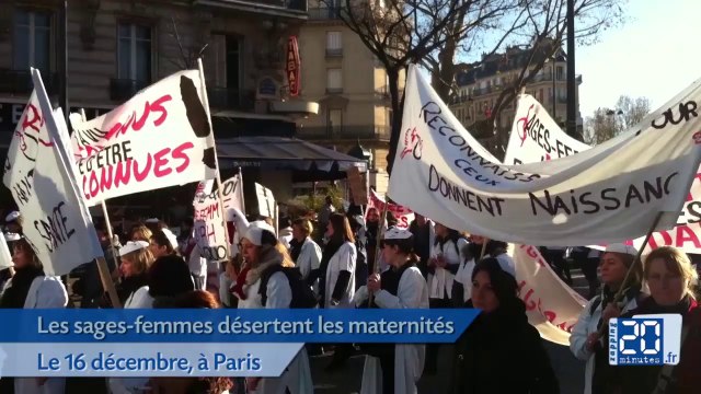 Les sages-femmes quittent les maternités pour la rue