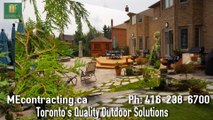 Cedar Pool deck with flagstone interlocking