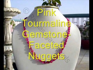 Pink Tourmaline Gemstone Bead