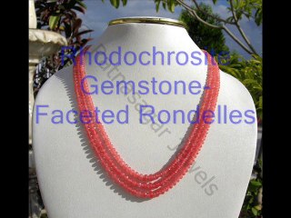 Rhodochrosite Gemstone Beads