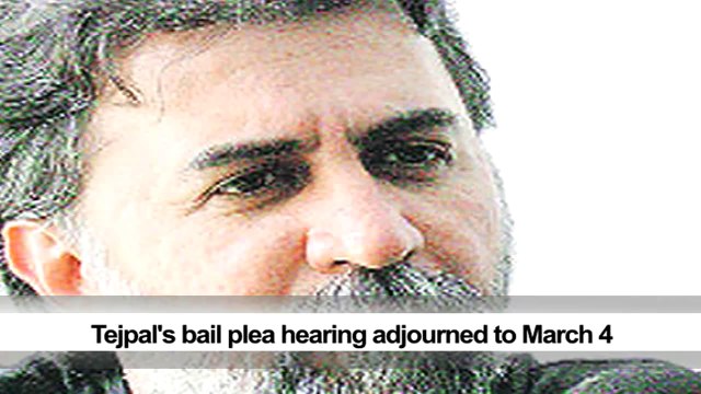 Tejpal's bail plea hearing adjourned to March 4