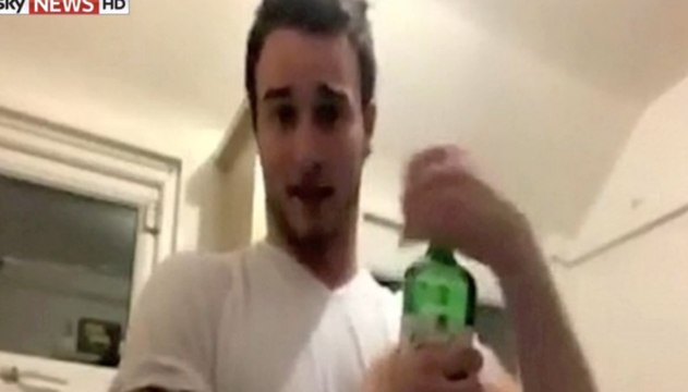 Neknomination.. He drinks a bottle and dies a few days after!!