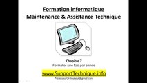 Maintenance #7 Formater l'ordinateur - Soutien et support technique informatique, assistance