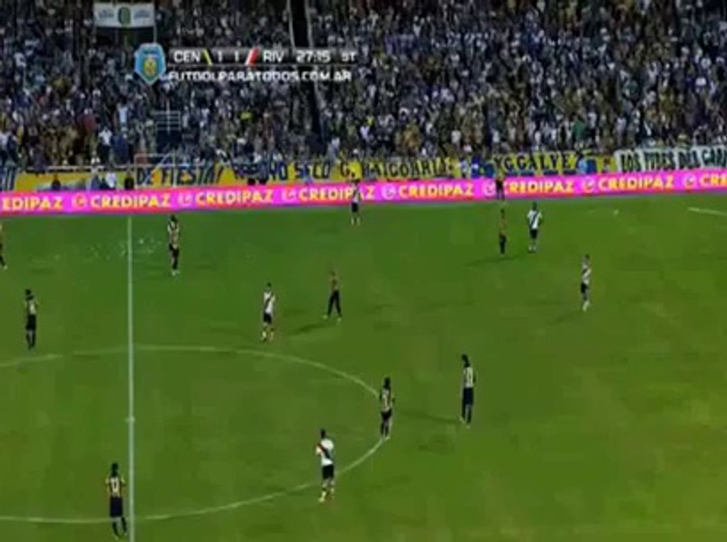 Dog on soccer field... so so funny!