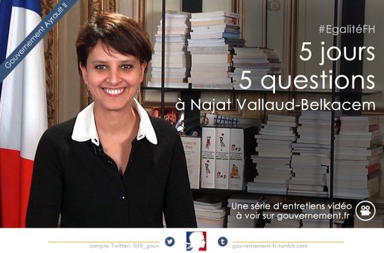Quelle est la nouvelle feuille de route du Gouvernement pour 2014 en matière d'égalité hommes-femmes? 5J5Q avec Najat Vallaud-Belkacem, ep5