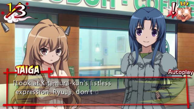 Toradora Portable Walkthrough part 03 Taiga Normal End [HD 1080p] (PSP)