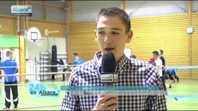 Hervé, champion du monde junior de boxe française