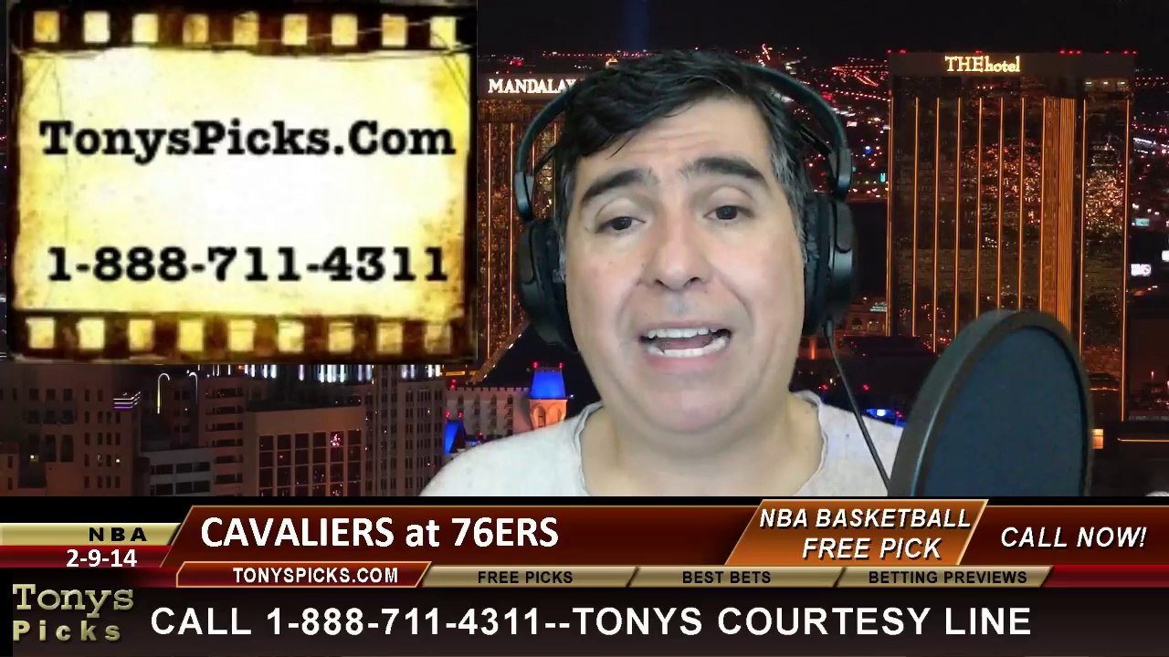 Philadelphia 76ers vs. Cleveland Cavaliers Pick Prediction NBA Pro Basketball Odds Preview 2-18-2014