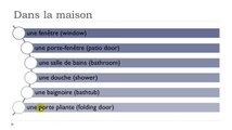 Learn French #Unit 7 #Lesson D = Dans la maison