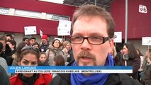 Education : Pas de cours au collège François-Rabelais, enseignants et parents d'élèves manifestent