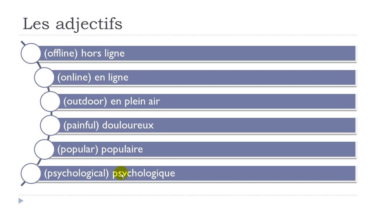Learn French #Unit 9 #Lesson G = 100 adjectifs