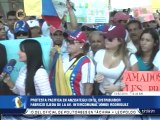 Estudiantes de Anzoátegui protestan en el Distribuidor Fabricio Ojeda