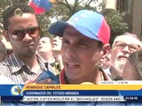 Capriles: Protestas deben ser pacíficas, que nadie nos desvíe de eso
