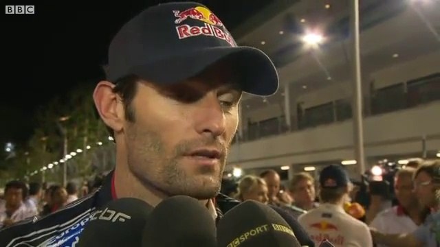 BBC F1 2010: Mark Webber Post Race Interview (2010 Singapore Grand Prix)