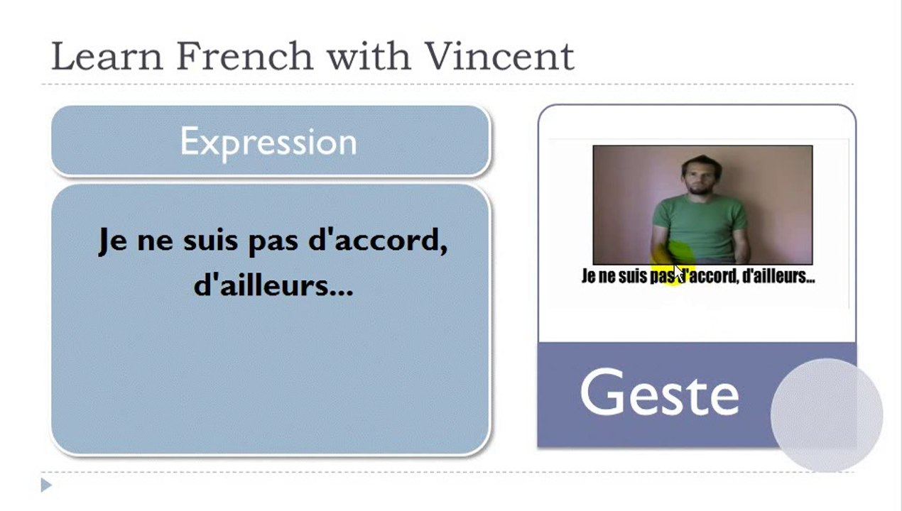 Learn French # The body language #2