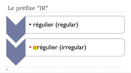 Learn French #Unit 11 #Lesson J = Le préfixe IR