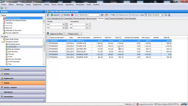 EBP Gestion Commerciale Open Line : Les avoirs et avoirs d'acompte