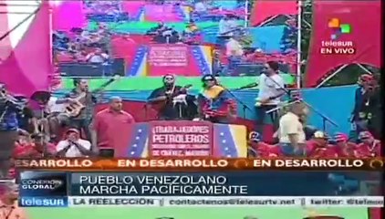 Cientos de miles salen en Caracas para repudiar la violencia
