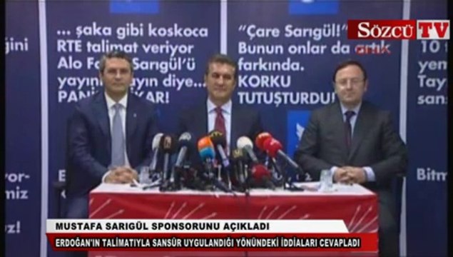 Mustafa Sarıgül sponsorunu açıkladı!