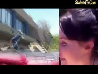 Crazy Marriage Proposal - Guy falls off building!!