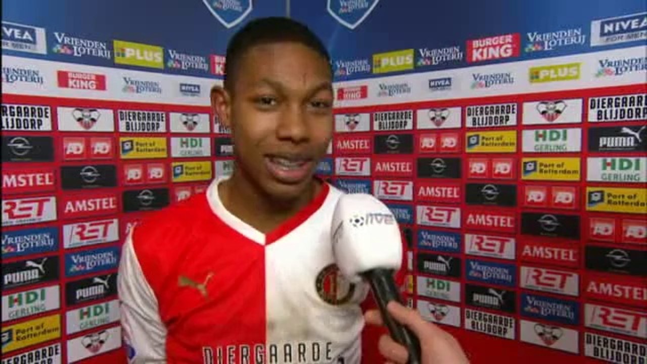 24-02-2013 Jean-Paul Boëtius na Feyenoord - PSV
