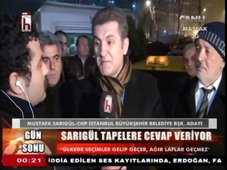 MUSTAFA SARIGÜL'DEN TAPELERLE İLGİLİ İLK AÇIKLAMA HALKHABERTV'DE