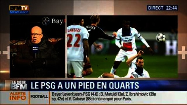 Le Soir BFM: Ligue des champions: le PSG arrache la victoire de 4 buts à 0 face à Leverkusen - 18/02 3/6