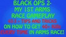 BO2: My 1st Arms Race Match (43-3)   Tips/Tricks! (BLACK OPS 2: GAMEPLAY/COMMENTARY)