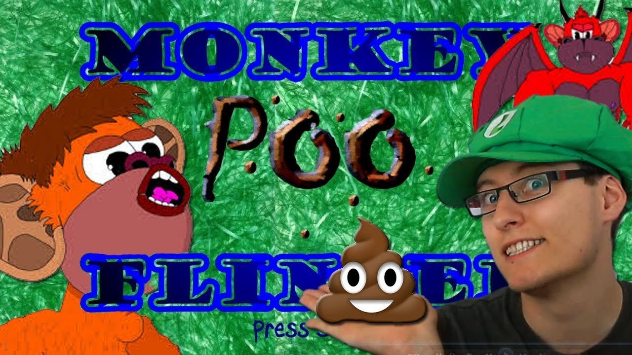 OH GOD, IT'S IN MY EYES! - Monkey Poo Flinger