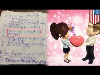 Eight-year-old girls pen the steps to falling in love
