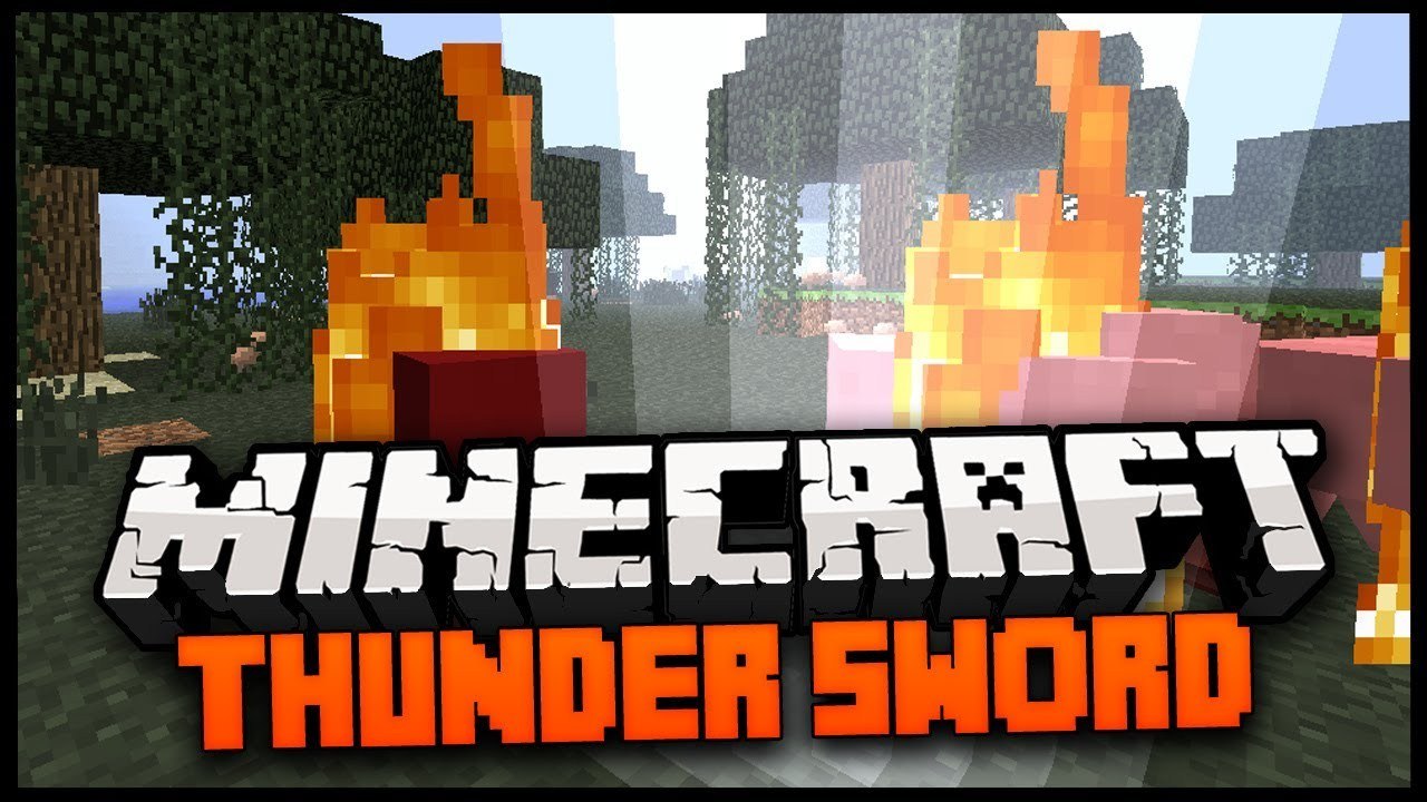 Minecraft Mod Spotlight: LIGHTNING SWORD MOD 1.7.2 - GOD OF LIGHTNING!