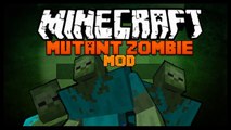 Minecraft Mod Spotlight - MUTANT ZOMBIE MOD 1.7.2 - SUPER ZOMBIES !!