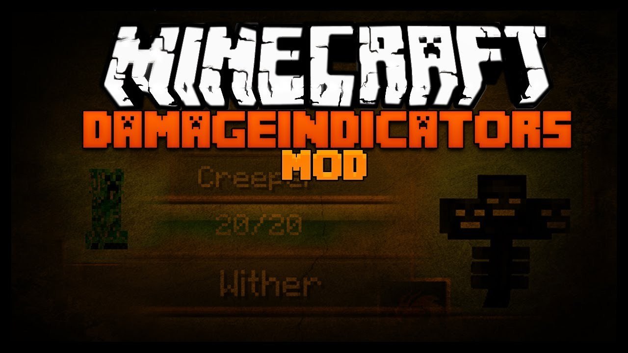 Minecraft Mod Spotlight - DAMAGE INDICATORS 1.7.2 - BE 1 STEP AHEAD !!