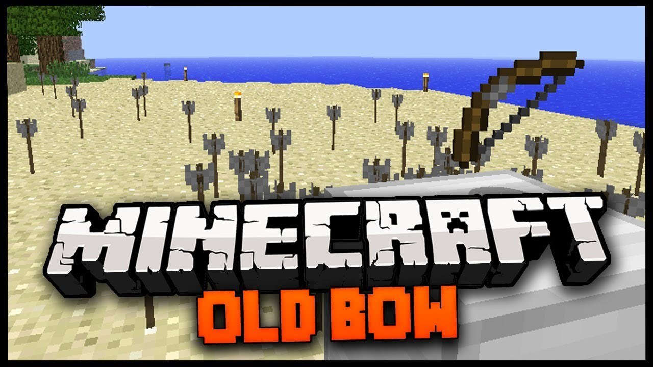 Minecraft Mod Spotlight: OLD BOW MOD 1.6.2 - MINECRAFT RETRO BOW MOD!