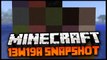 Minecraft Snapshot 13W19A: NEW TEXTURES FOR COAL BLOCK, DYEABLE CLAY !! DONKEY PACKS + MORE !