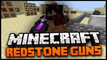 Minecraft Mod Spotlight : REDSTONE GUNS MOD! 1.7.4 ADDS SNIPER, MINI - GUN, HALO PLASMA GUN + MORE!