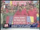 Venezuela: Leopoldo López es llevado a una cárcel ubicada fuera de Caracas (1/3)