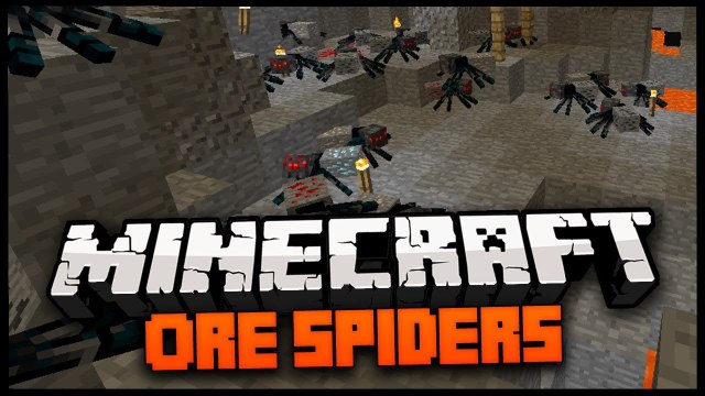 Minecraft Mod Spotlight: ORE SPIDERS MOD 1.6.2 - DIAMOND SPIDERS, EMERALD SPIDERS, + MORE!
