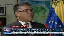 Venezuela rechaza amenazas de EE.UU. para proteger a Leopoldo López