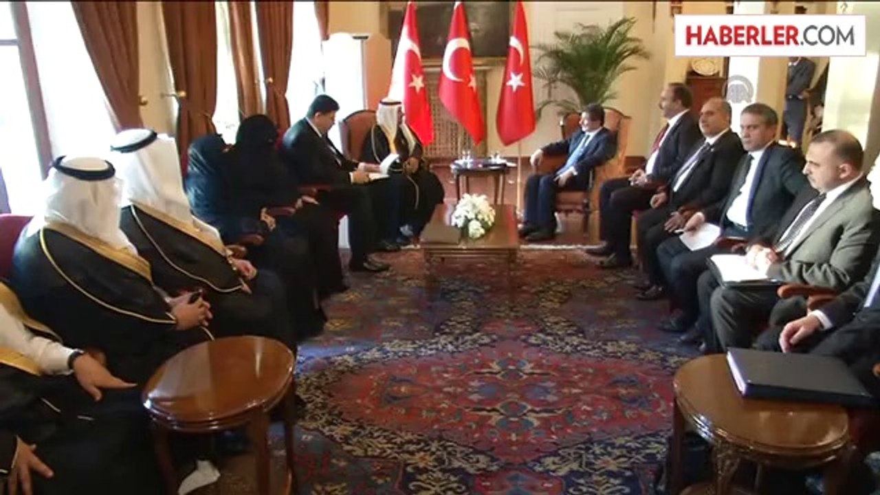 Davutoğlu, Suudi Arabistan Heyeti ile Görüştü