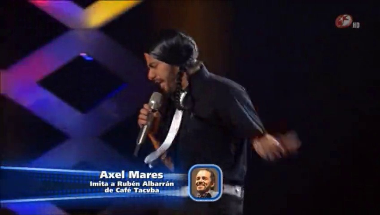 Axel Mares imitando a Rubén Albarrán de Cafe Tacvba Ingrata