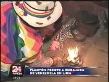 VIDEO: decenas de peruanos realizaron plantón frente a la embajada de Venezuela